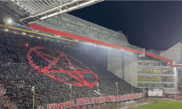 Thousands of soccer fans in stadium chant ‘Take My Soul, Lucifer!’